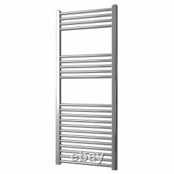 Manissa Chrome Electric Heated Towel Rail Flat 300, 400, 500 600mm wide Radiator