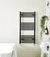 Matt Black Heated Towel Rail Ladder Bathroom Radiator Rad 8 Sizes 22mm Bar's