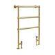 Milano Derwent Traditional Antique Brushed Brass Heated Towel Rail 966mm