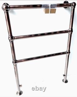 Milano Traditional Heated Towel Rail Oil Rubbed Bronze 966 x 673mm 086806