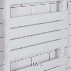 Minimalist Bathroom Flat Panel Heated Towel Rail Radiator Rad 1800 x 600 White