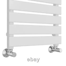 Minimalist Bathroom Flat Panel Heated Towel Rail Radiator Rad White 1600x450mm
