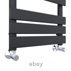 Minimalist Bathroom Flat Panel Heated Towel Rail Radiator Sand Grey 1000x450mm