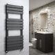 Minimalist Bathroom Flat Panel Heated Towel Rail Radiator Sand Grey 1200x450mm