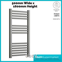 Modern Anthracite Straight Heated Towel Rail Radiator Bathroom Ladder Warmer