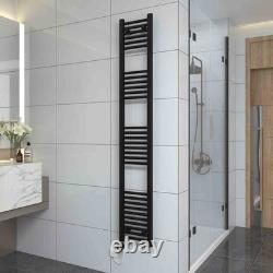Modern Bathroom 1800 x 300mm Heated Towel Rail Radiator Straight Chrome 30 Rails