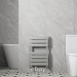 Modern Bathroom 650x400mm Heated Towel Rail Radiator Central Heating Flat Chrome