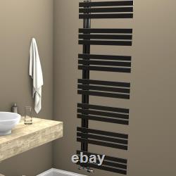 Modern Bathroom Heated Towel Rail Radiator Anthracite Black Warmer Designer