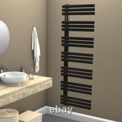 Modern Bathroom Heated Towel Rail Radiator Anthracite Black Warmer Designer