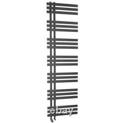 Modern Bathroom Heated Towel Rail Radiator Anthracite Black Warmer Designer