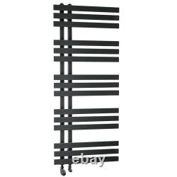 Modern Bathroom Heated Towel Rail Radiator Anthracite Black Warmer Designer