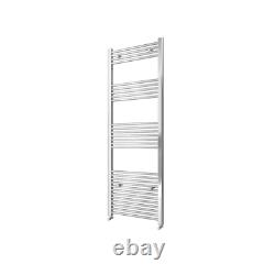 Modern Bathroom Straight Heated Towel Rail Radiator White Chrome Ladder Warmer