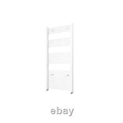 Modern Bathroom Straight Heated Towel Rail Radiator White Chrome Ladder Warmer