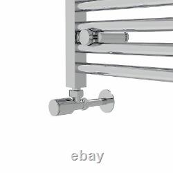 Modern Chrome Heated Towel Rail Radiator Bathroom Straight Ladder Warmer