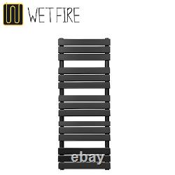 Modern Designer Anthracite Flat Panel Heated Towel Rail Bathroom Ladder Radiator