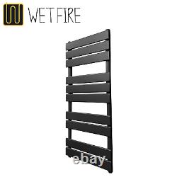 Modern Designer Anthracite Flat Panel Heated Towel Rail Bathroom Ladder Radiator