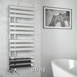 Modern Style Designer Heated Towel Rail 1180mm x 500mm Chrome Grey Anthracite