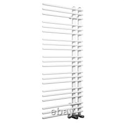 Modern White Chrome Bathroom Heated Warmer Designer Towel Rail Radiator Rad