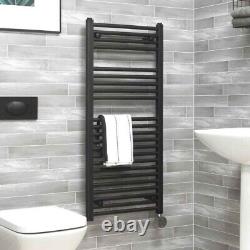 NEW LUXURY BATHROOM ELECTRIC HEATED TOWEL RAIL ANTHRACITE 400x700 WITH WARRANTY