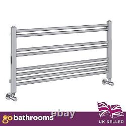 Newark Chrome Horizontal Bathroom Radiator Central Heating Radiator 500x1200mm