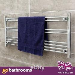 Newark Chrome Horizontal Bathroom Radiator Central Heating Radiator 500x1200mm