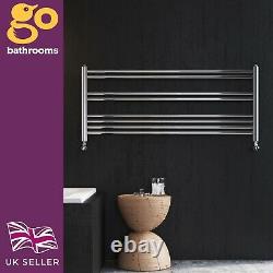 Newark Chrome Horizontal Bathroom Radiator Central Heating Radiator 500x1200mm