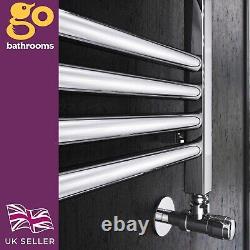 Newark Chrome Horizontal Bathroom Radiator Central Heating Radiator 500x1200mm