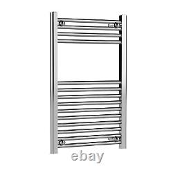 Nuie Heated Ladder Towel Rail 800x500mm 14 Rails 1/2 Polished Chrome Modern