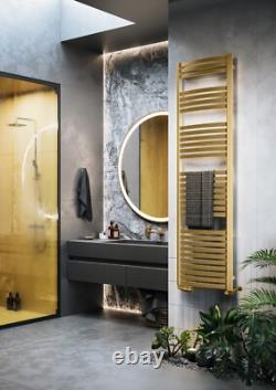 OVERSTOCK CLEARANCE Heated Towel Rail TERMA DEXTER 1760/500, Brass