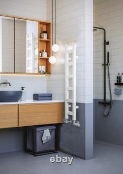 OVERSTOCK Heated Towel Rail TERMA EASY, Matt White, 906h x 200w (mm)