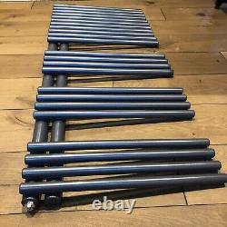 Omnia Designer Radiator Heated Towel Rail Anthracite left hand