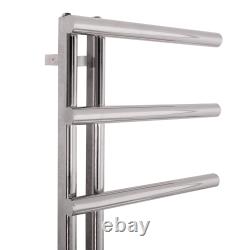 Oval Tube 988x500mm Modern Heated Bathroom Towel Rail Radiator Chrome Anthracite