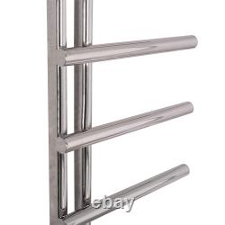 Oval Tube 988x500mm Modern Heated Bathroom Towel Rail Radiator Chrome Anthracite