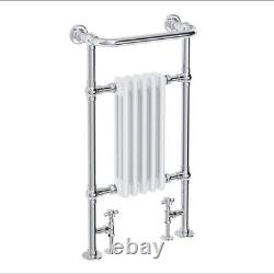 Oxford White Traditional Heated Towel Rail Radiator