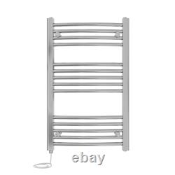 Prefilled Electric Bathroom Stylish Curved Ladder Heated Towel Rail Radiator