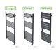 Prefilled Electric Flat Panel Heated Towel Rail Curved Straight Rad Thermostatic