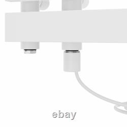 Prefilled Electric Heated Towel Rail D-shape Radiator Ladder Warmer Heating Rads