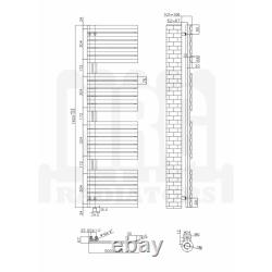 Prefilled Electric Heated Towel Rail Flat Panel Ladder Warmer Heating Rads