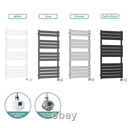 Prefilled Flat Straight Curved Electric LCD Display Thermo Heated Towel Radiator