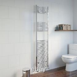 RadiLux Curved Heated Towel Rail Chrome 1800 x 450mm