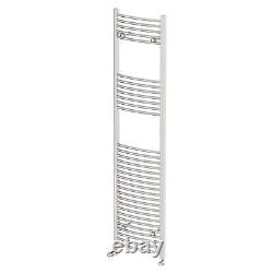 RadiLux Curved Heated Towel Rail Chrome 1800 x 450mm