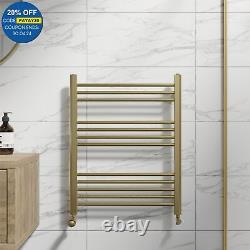 RadiLux Heated Towel Rail Brushed Brass 750 x 600mm Flat