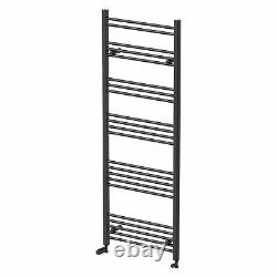 RadiLux Heated Towel Rail Matt Black 1600 x 600mm Flat