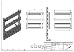 Rainbow Designer Heated Towel Rail Stainless Steel Bathroom Radiator-PVD