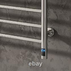 Reina Arnage Dry Electric Heated Towel Rail 1200mm H x 500mm W Polished