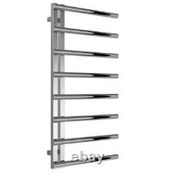 Reina Celico Designer Heated Towel Rail 1000mm x 500mm Polished Stainless Steel