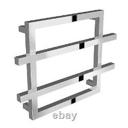 Reina Lago 2 Designer Heated Towel Rail 450mm H x 600mm W Chrome