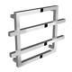 Reina Lago 2 Designer Heated Towel Rail 450mm H X 600mm W Chrome