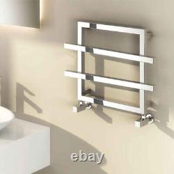 Reina Lago 2 Designer Heated Towel Rail 450mm H x 600mm W Chrome