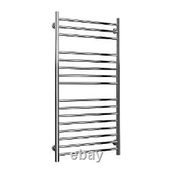 Reina Luna Straight Heated Towel Rail 1200mm H x 600mm W Stainless Steel